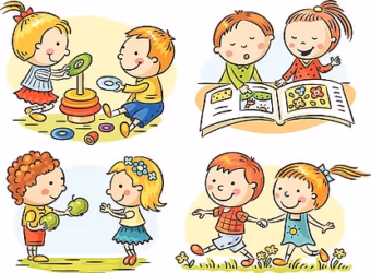 快樂兒童的插畫